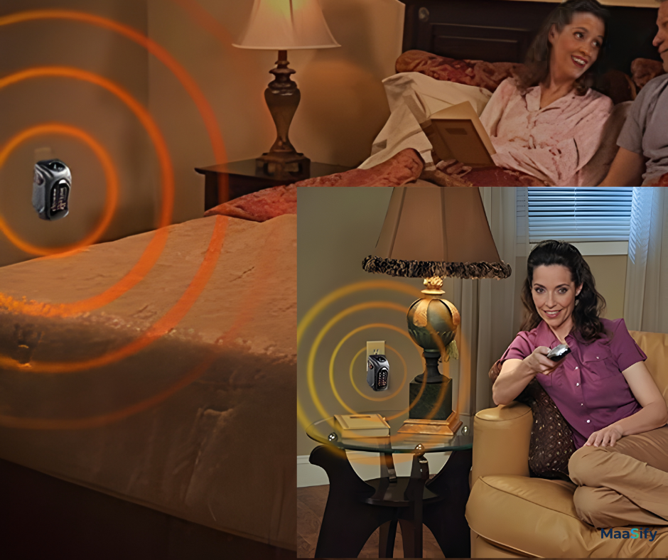 Room Heater Handy Heater for Home, Office, Camper LED Screen 400 Watts Portable Wall Heater Warmer, Mini Blower Heater for Winter